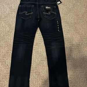 Silver Jeans Men's Dark Blue Relaxed Jeans
